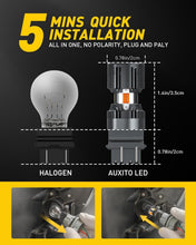 Load image into Gallery viewer, High Brightness Switchback LED Bulbs 3157 - Dual Function Amber/White, 2 Pack