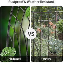 Load image into Gallery viewer, Amagabeli 2 Pack Large Metal Garden Trellis 75” x 31” - Elegant Plant Support