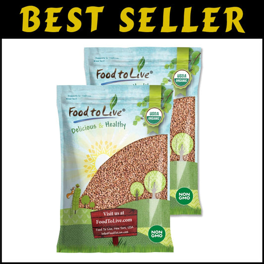 Healthy Cooking Essential: Organic Buckwheat Kasha, Non-GMO & Gluten-Free, 20lbs