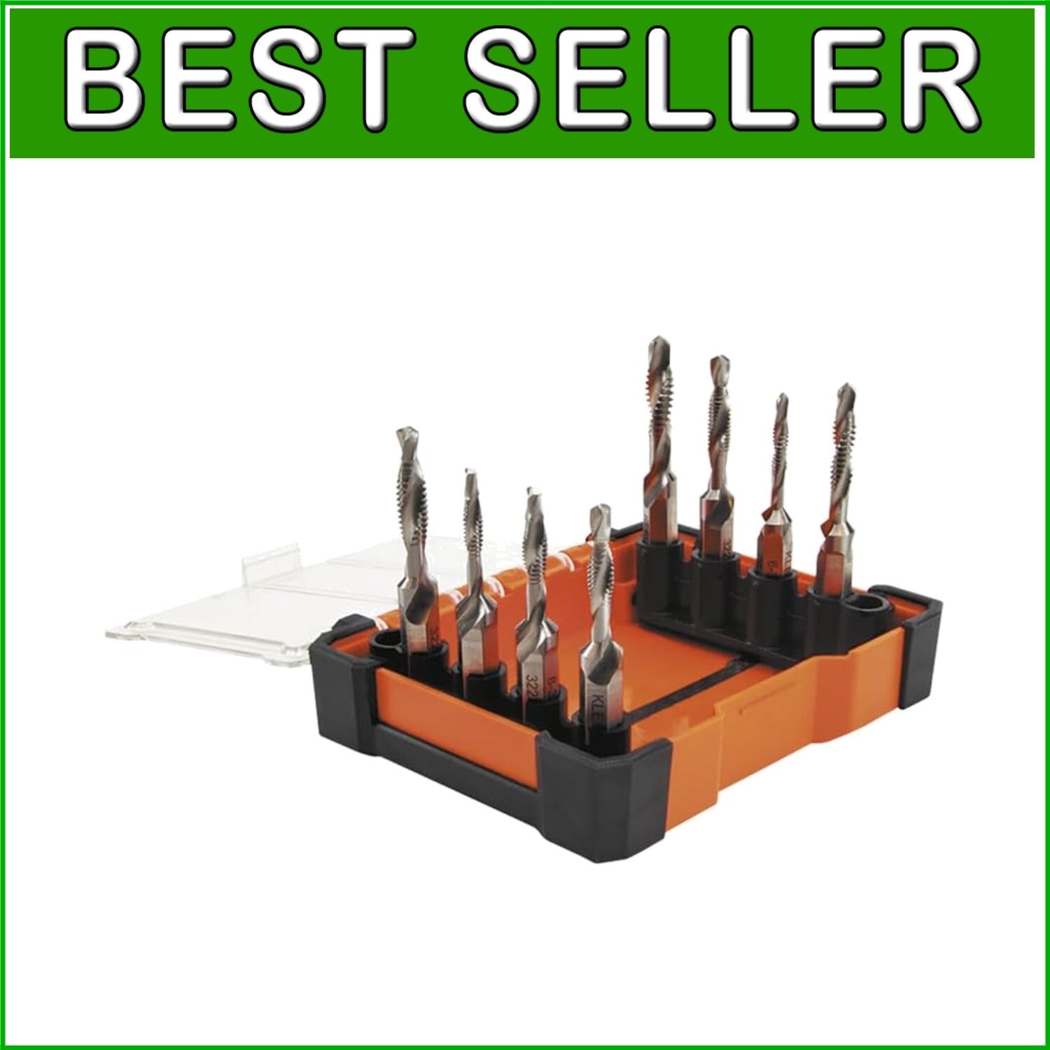 8-Piece Drill Tap Tool Kit – Quick Connect for Aluminum, Brass, Copper, and More