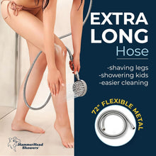 Load image into Gallery viewer, Stainless Steel Handheld Shower Head - Brushed Nickel with Adjustable 6ft Hose