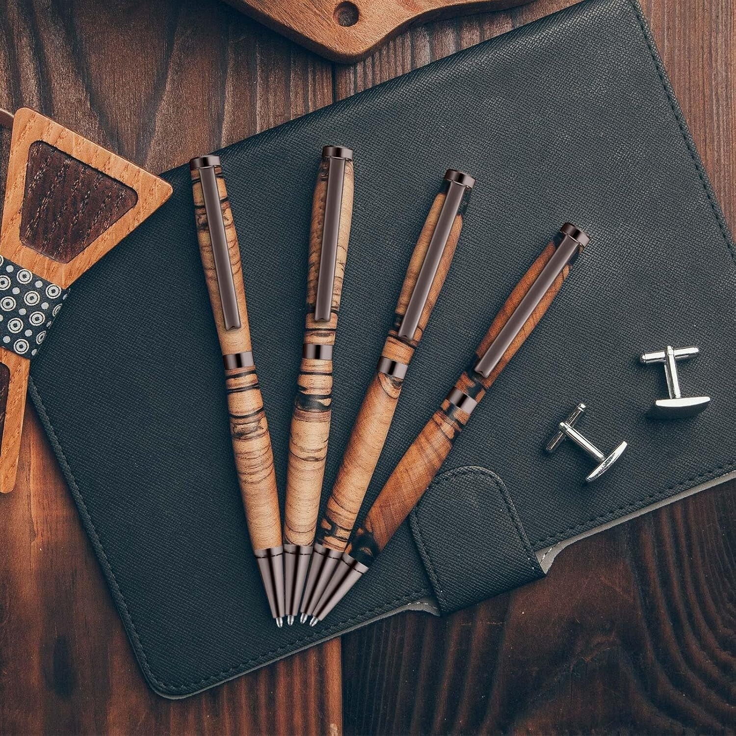 Durable 48 Pcs Slimline Pen Turning Kits - Includes Black Refills for Crafting