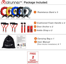Load image into Gallery viewer, Comprehensive 14PCS Resistance Bands Kit - Any Fitness Level, Anytime, Anywhere