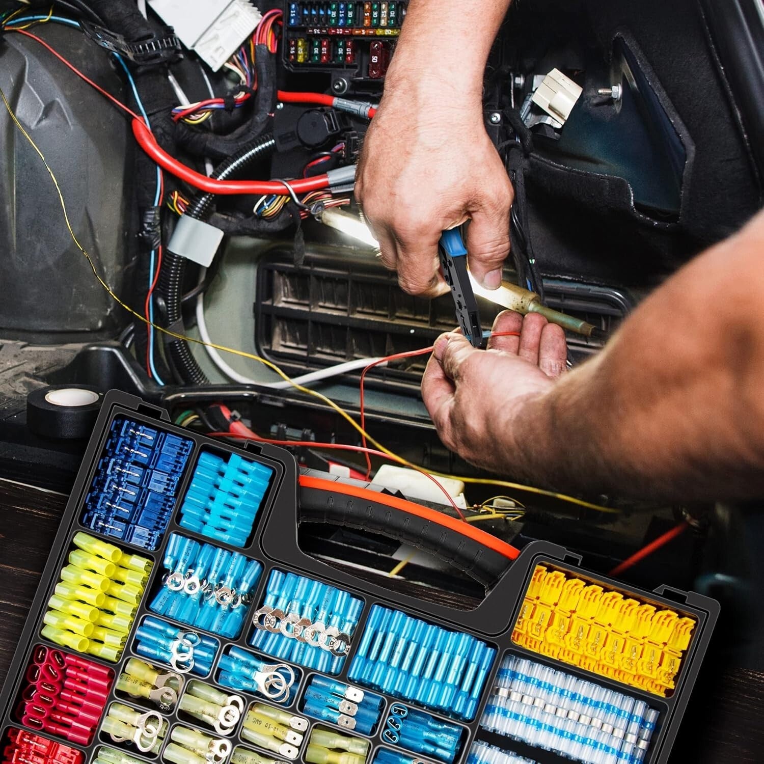 1500PCS Waterproof Heat Shrink Wire Connectors for Marine and Automotive Use