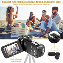 Load image into Gallery viewer, High-Definition Video Camera with Remote &amp; Webcam Function for Easy Streaming