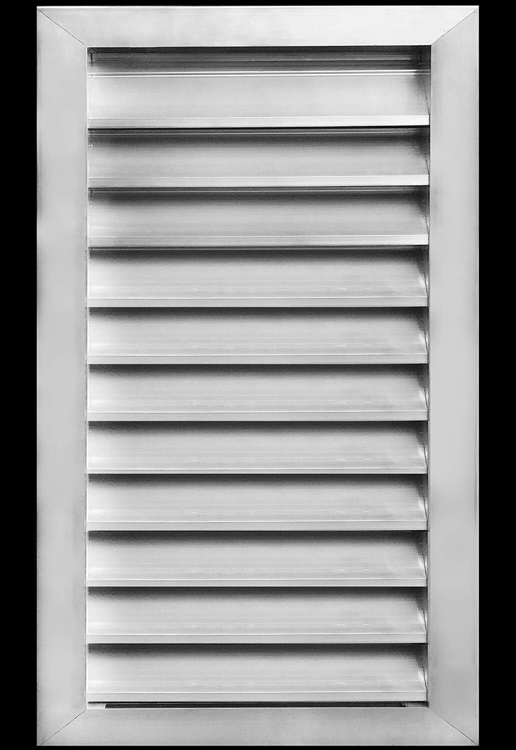 Elegant 14" x 24" Aluminum Exterior Louver Vent - Weather-Resistant & Pest-Proof