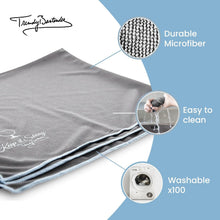 Load image into Gallery viewer, Elegant Grey Microfiber Cloths for Spotless Glass Shine - Pack of 2, 25x20 Inch