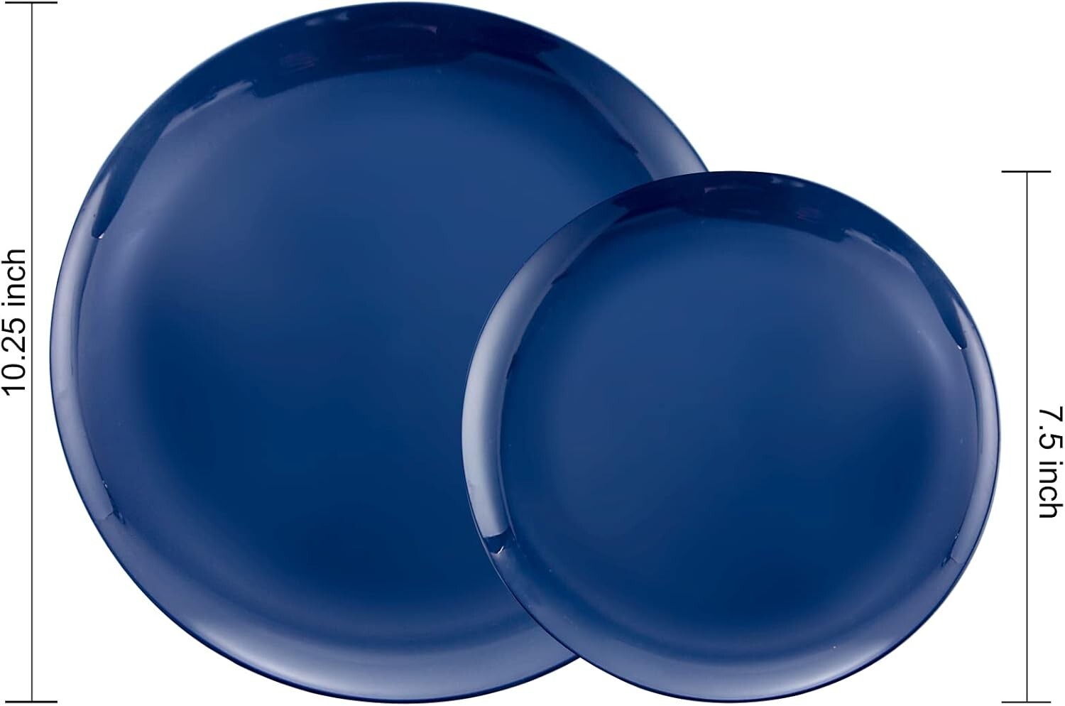Durable 100PCS BPA-Free Blue Dinner & Dessert Plates - Perfect for Gatherings