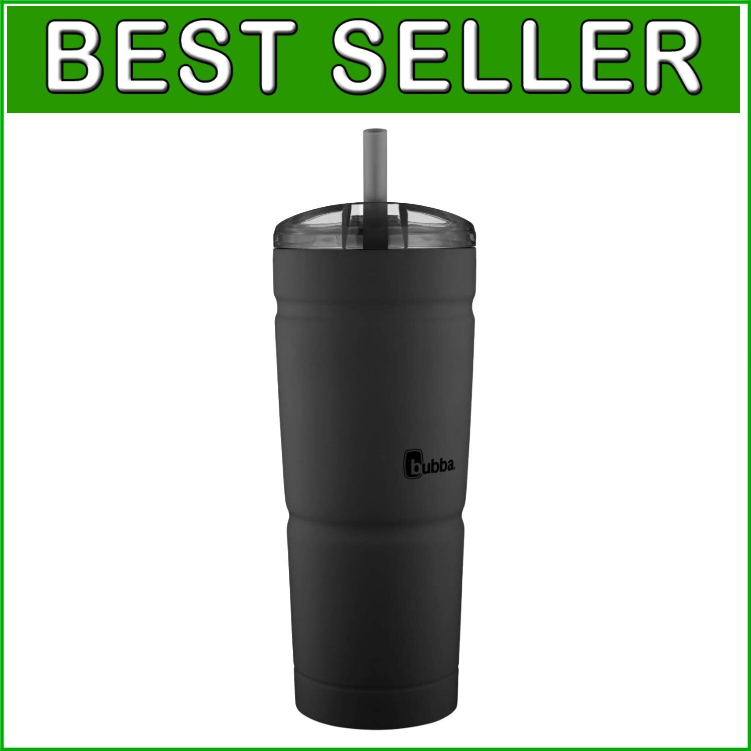 Durable 24oz Matte Black Vacuum Insulated Tumbler – Hot & Cold Beverage Keeper