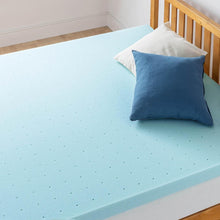 Load image into Gallery viewer, Luxury Twin XL 3-Inch Gel-Infused Memory Foam Mattress Topper for Sleep Upgrade