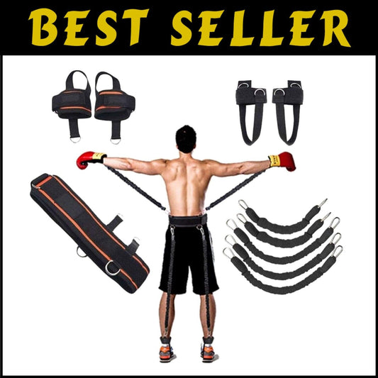 Ultimate 250lb Resistance Strap System for Boxing, MMA & Speed Training Success