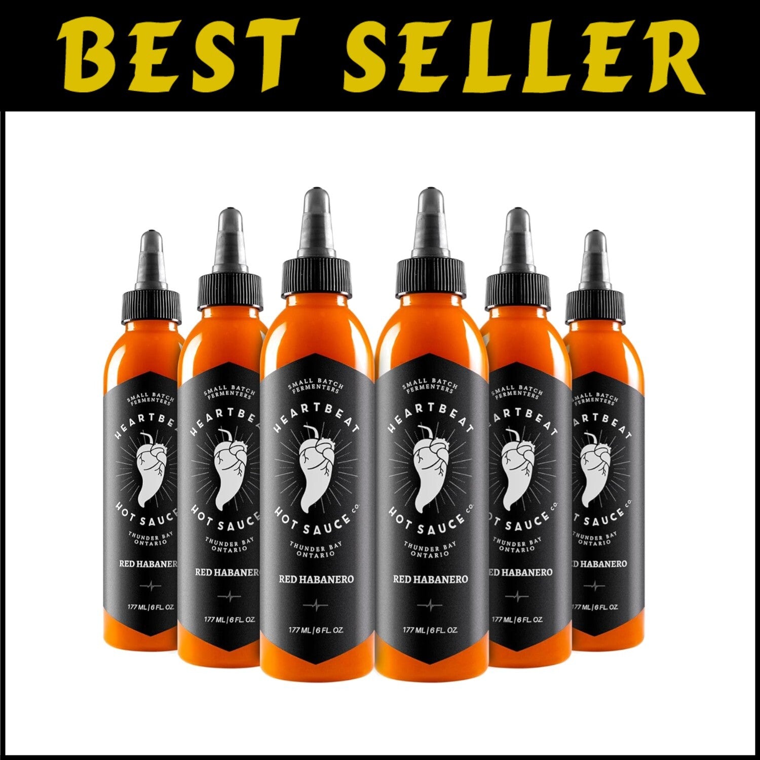 Versatile Red Habanero Hot Sauce: 6 oz Bottles, Ideal for Savory & Sweet Meals