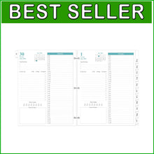Load image into Gallery viewer, Daily Planner Refill 2025-2026 - Luxurious 8.5" x 11" Format for Daily Mastery