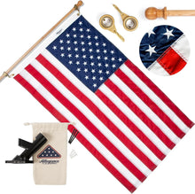 Load image into Gallery viewer, Locally-Sourced 3' x 5' American Flag | Handcrafted Nylon with Embroidered Stars