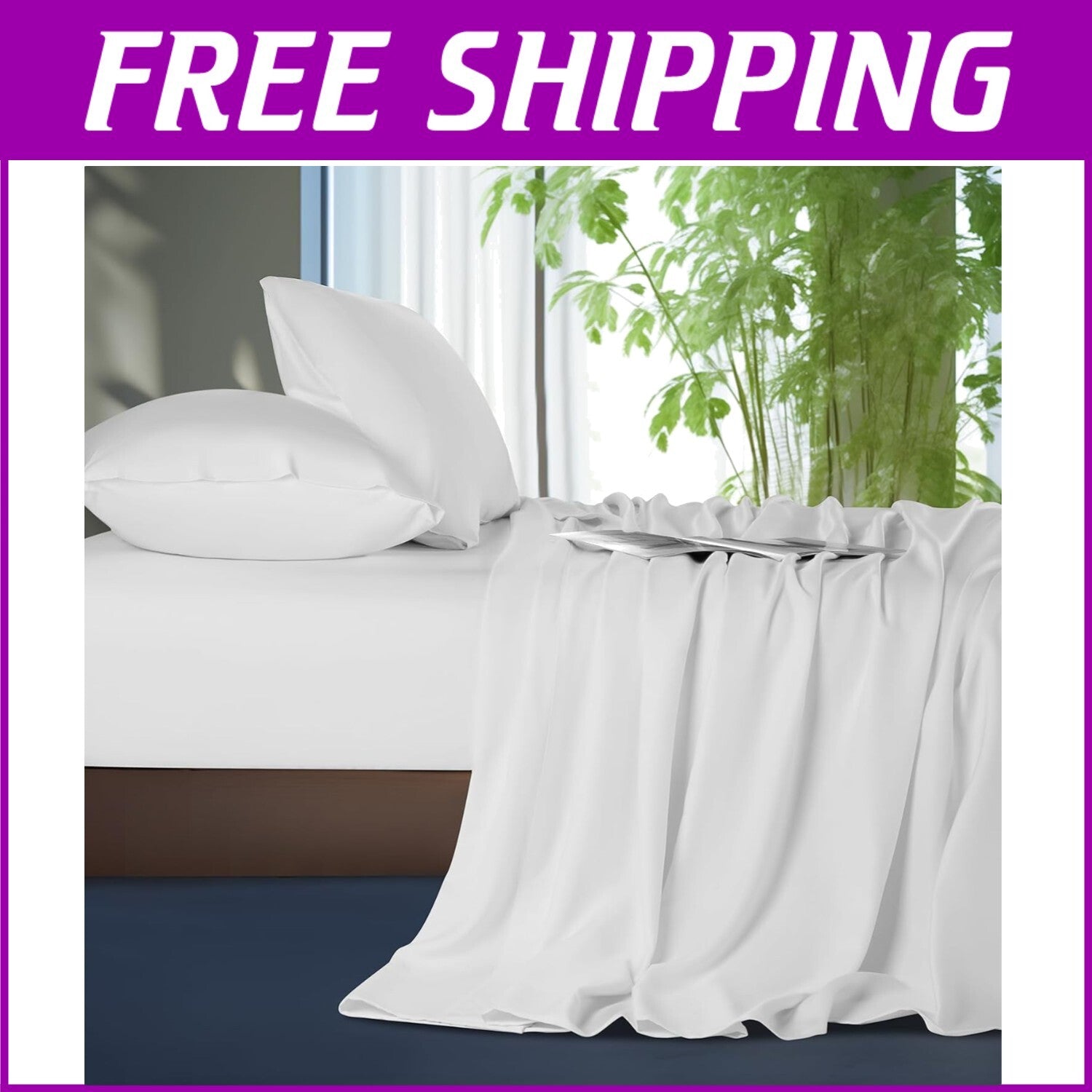 100% Tencel Lyocell King Sheets - Breathable & Hypoallergenic for Hot Sleepers