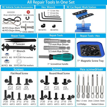 Load image into Gallery viewer, Durable Aluminum Work Stand and 1100 RC Screws for Easy Repairs &amp; Customization