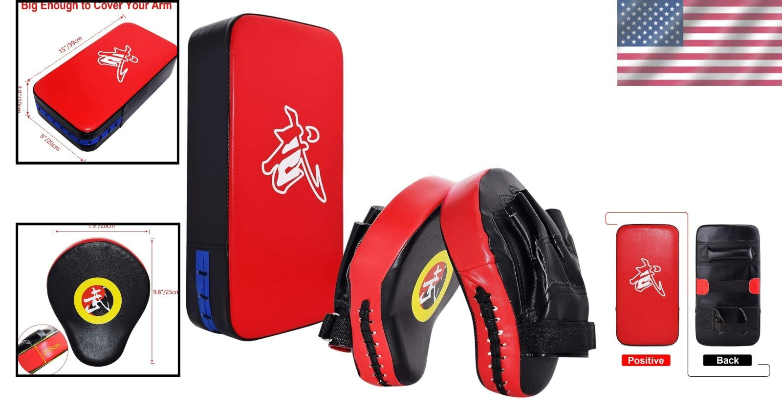 Lightweight Curved Kick Pad Set with Breathable Design for Martial Arts Training
