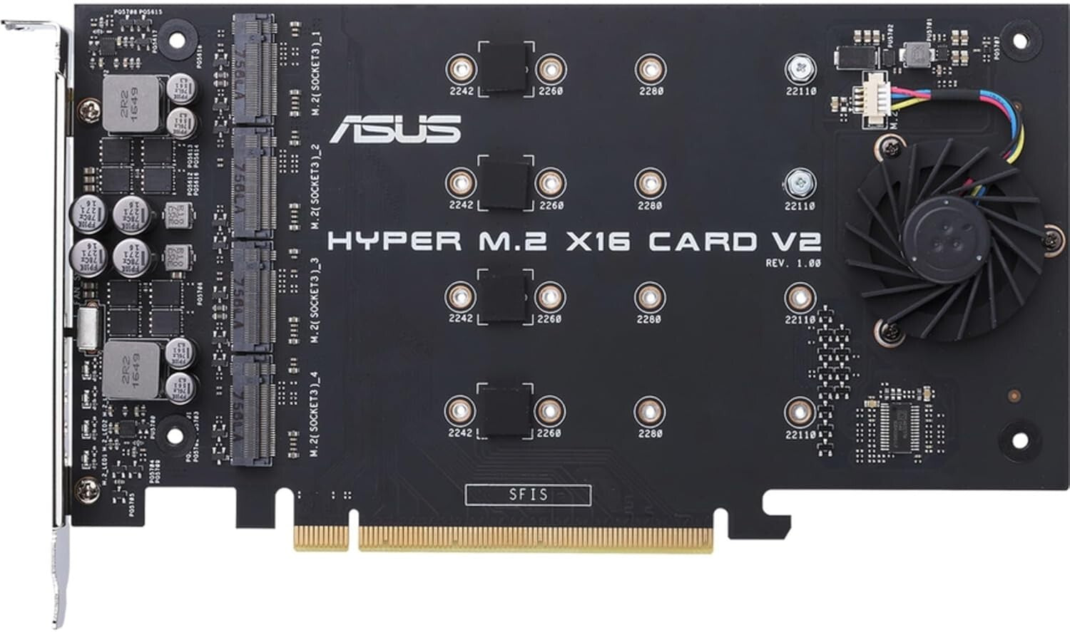 4x NVMe M.2 Expansion Card for High-Speed Data Transfer with Thermal Management