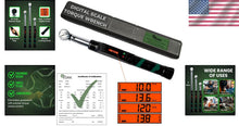 Load image into Gallery viewer, Precision Digital Torque Wrench, 3/8 Drive, 25-250 in-lb for Accurate Tightening