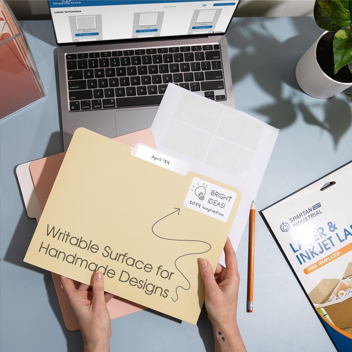 Durable 1" Circle Labels - 500 Matte White Stickers for Home & Business Use