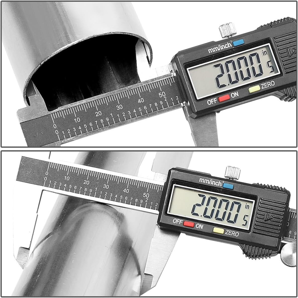 High-Quality Stainless Steel Exhaust Kit: 2-Inch Mandrel Bends & Pipes Included