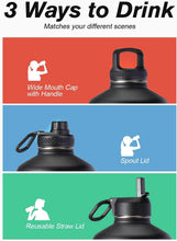 Load image into Gallery viewer, Versatile 128 oz Water Jug with Straw, Spout &amp; Lid - Perfect for Adventures