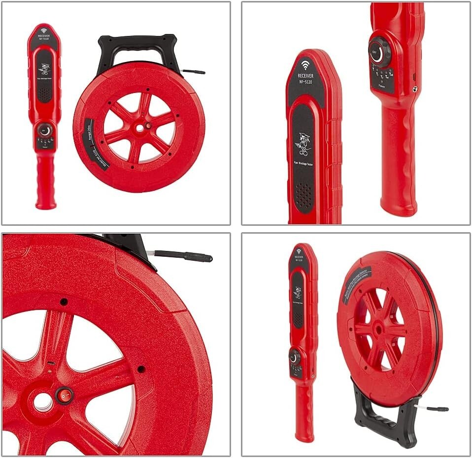 Professional Wireless Pipe Locator with Waterproof Probe - 4.44 lbs & Compact