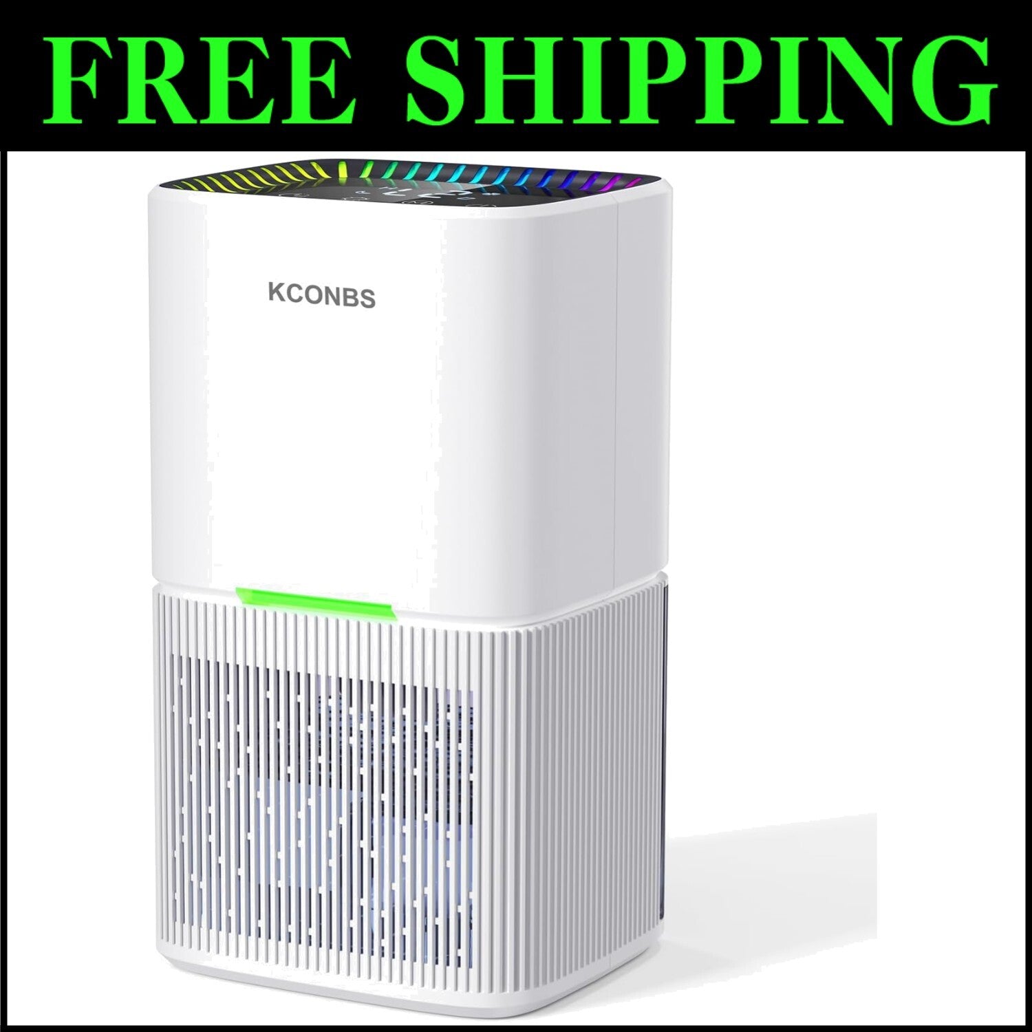 Efficient 500 sq.ft Dehumidifier with Automatic Shut-Off & Colorful LED Lights