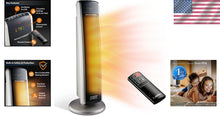 Load image into Gallery viewer, Elegant Digital Ceramic Tower Heater - Adjustable Thermostat &amp; Timer, 29 Inches