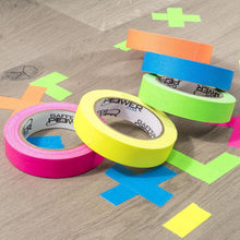 Load image into Gallery viewer, Professional-Grade Fluorescent Gaffer Tape - Easy Tear, Secure Cables, 5-Pack