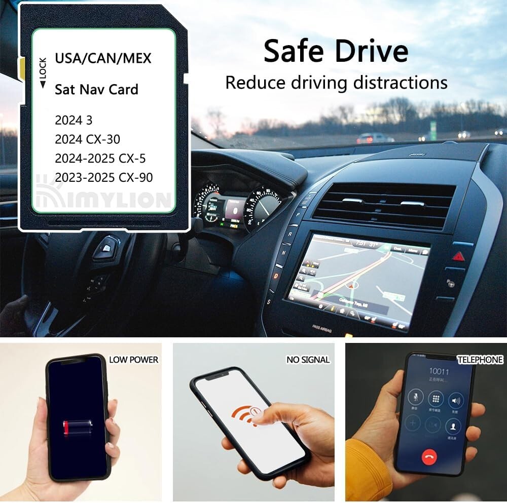 2024 GPS Navigation SD Card for CX-30, CX-5, CX-90 - Waterproof & Reliable