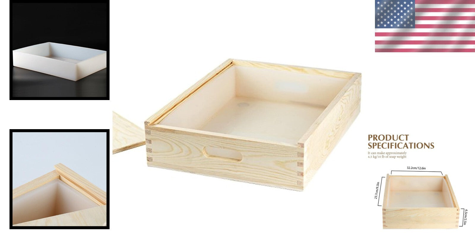 Reusable Silicone Soap Molds with Lid - 11lbs Capacity for Artisan Soap Creation