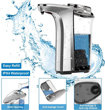 Load image into Gallery viewer, Sleek 17oz Touchless Soap Dispenser with Infrared Sensor - Waterproof Aluminum