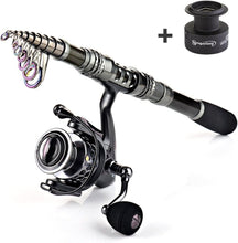 Load image into Gallery viewer, 7.87ft Lightweight Carbon Fiber Fishing Rod and Reel Combo with Accessories