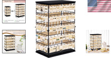 Load image into Gallery viewer, Rustic Earring Display Stand with 130 Hooks - Large Jewelry Organizer Tower