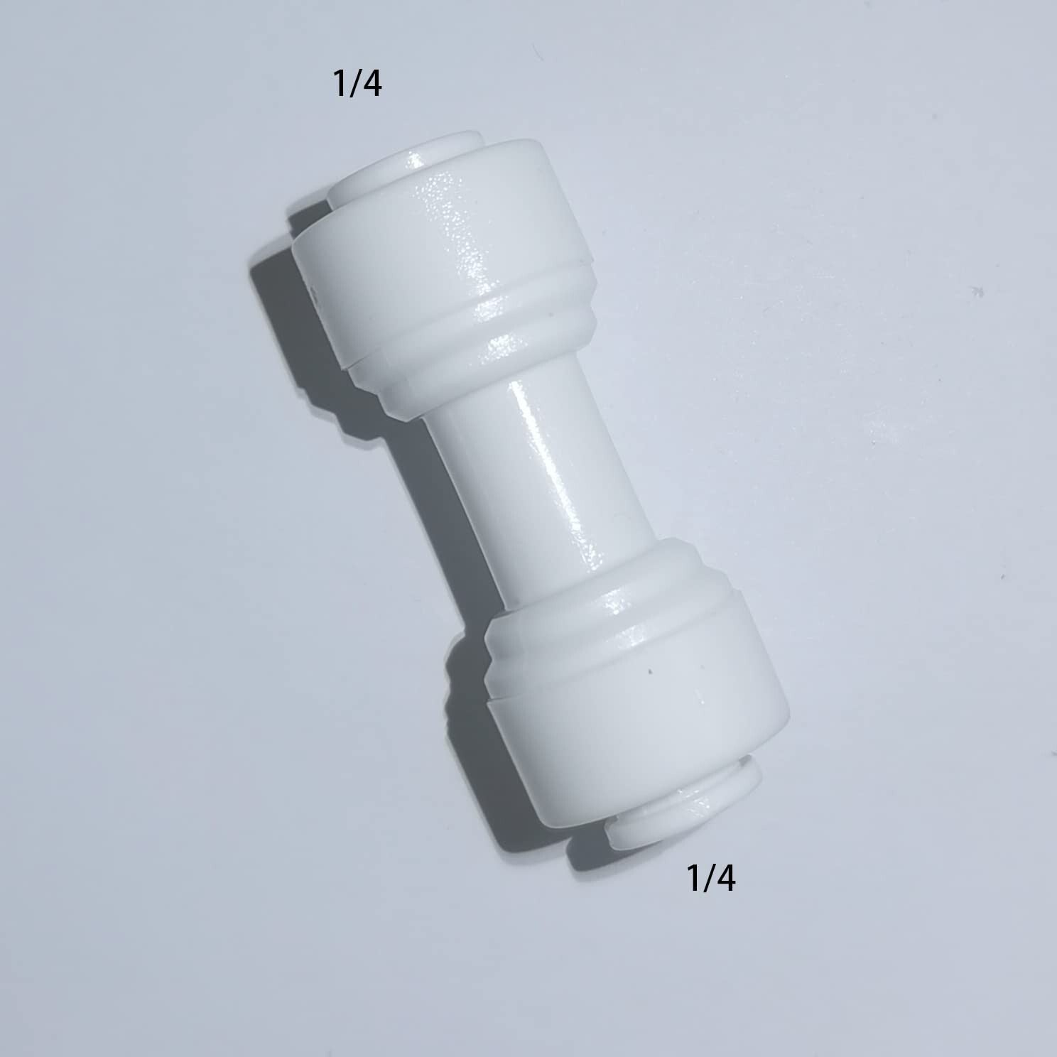 Pack of 100 - 1/4" OD Push-Fit Water Purifier Straight Union Connectors