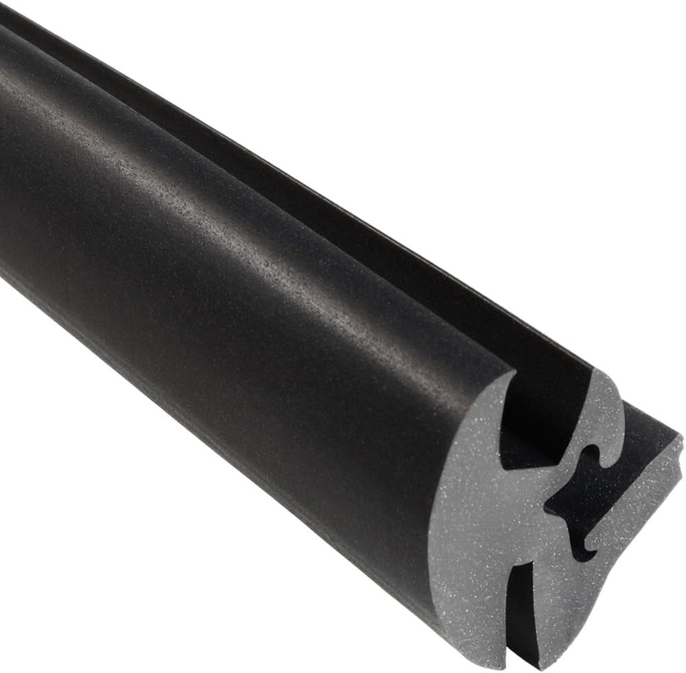 Versatile 25' EPDM Rubber Window Gasket - One-Piece Locking Seal for Windshields
