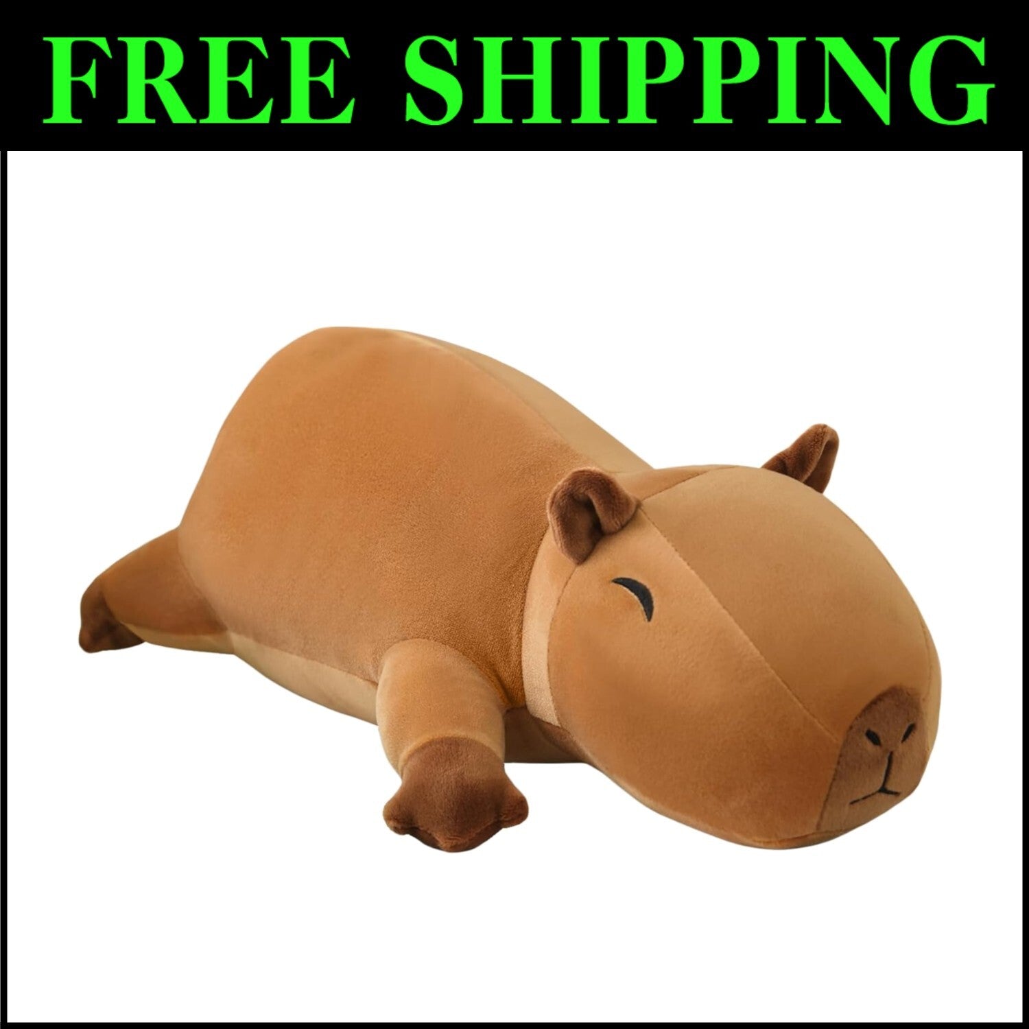Charming Weighted Capybara Stuffed Animal - A Cozy Companion & Gift 3.74 Lbs