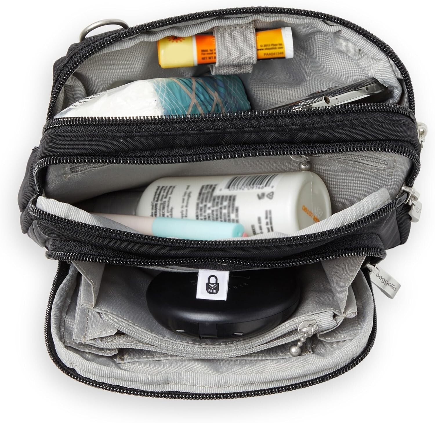 Lightweight RFID-Protected Women's Crossbody Bag with Wallet - Versatile Design