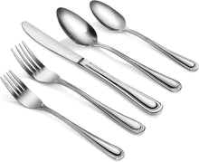 Load image into Gallery viewer, Complete Bead Pattern Stainless Steel Cutlery Set - 60 Pieces for Stylish Dining