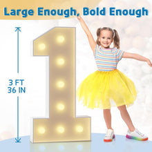 Load image into Gallery viewer, Giant 16 Light-Up Foam Numbers: Perfect for 16th Birthday &amp; Anniversary Parties