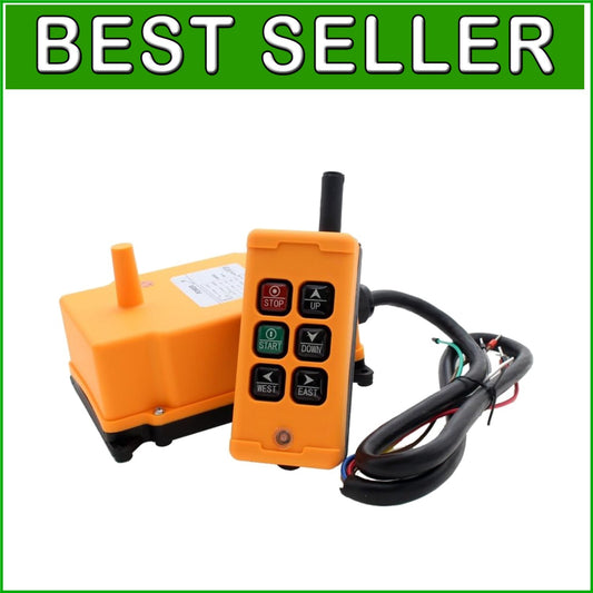 6-Key Industrial Wireless Crane Remote Control - Durable and Waterproof Design