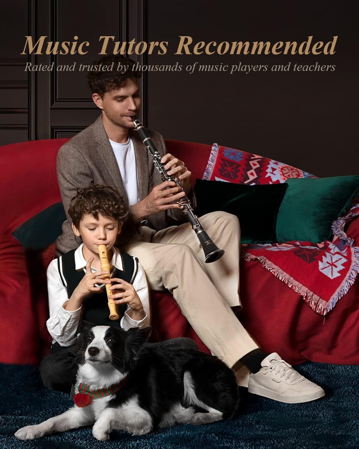 ECL-300 B Flat Clarinet Set for Beginners - Ebonite Body & Nickel-Plated Keys