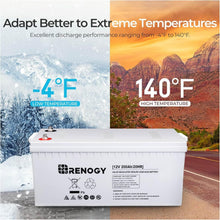 Load image into Gallery viewer, 12V Deep Cycle Battery for RV &amp; Off-Grid Systems - Lightweight &amp; 200Ah Capacity