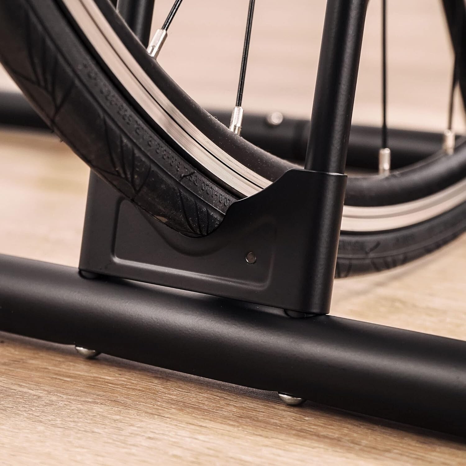 Optimized 6-Bike Storage Rack with Tire Grooves - Perfect for Garage or Indoor