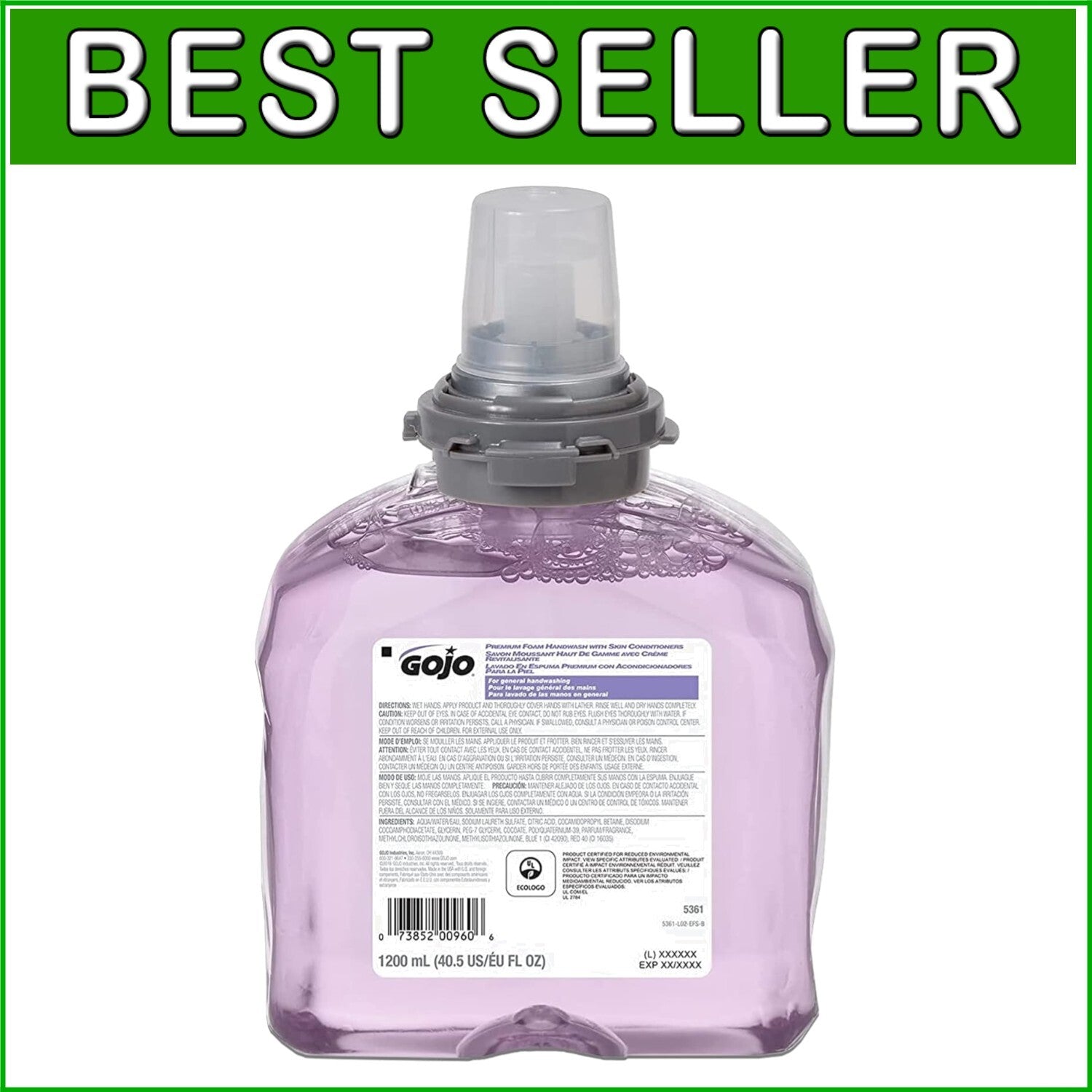 Sustainable Foam Handwash with Skin Conditioners - Cranberry, 2400 mL Total