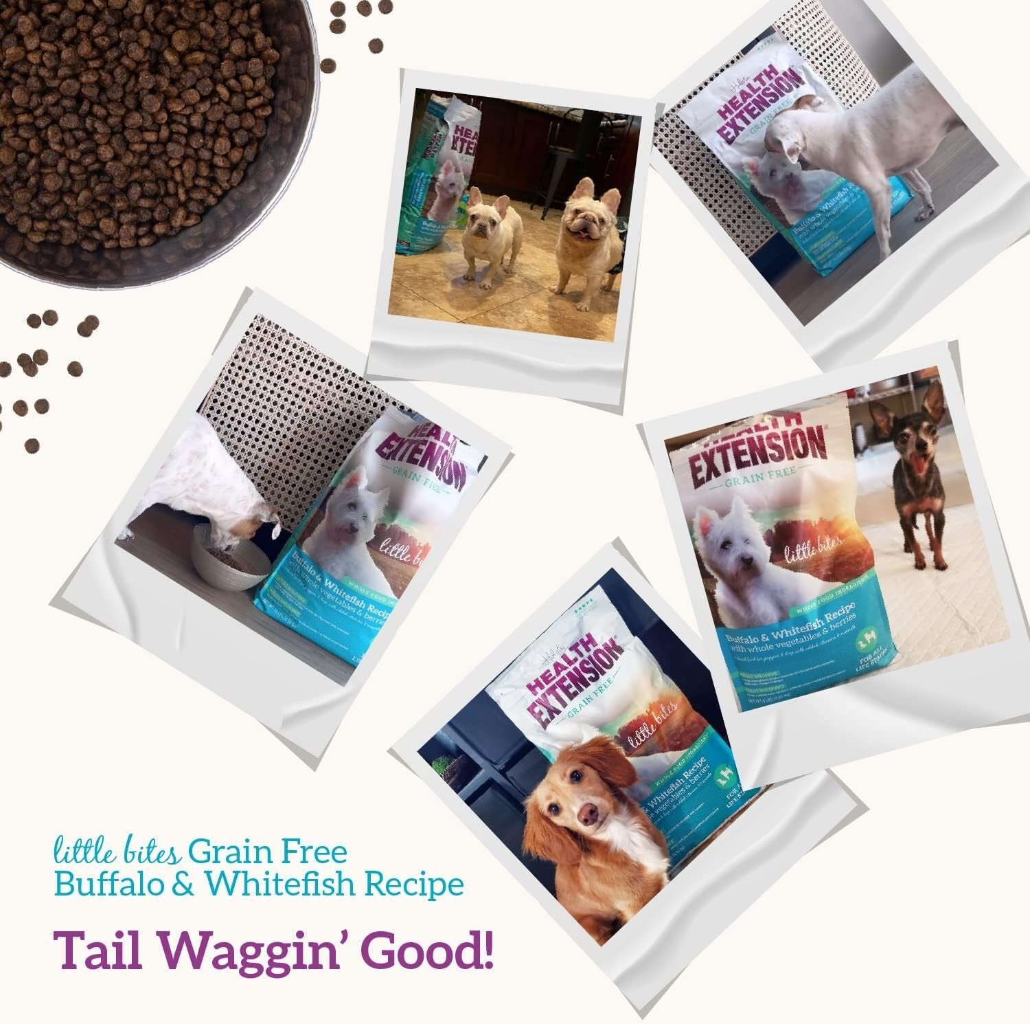 Grain-Free Buffalo & Whitefish Little Bites 23.5 lb - Perfect for Small Dogs