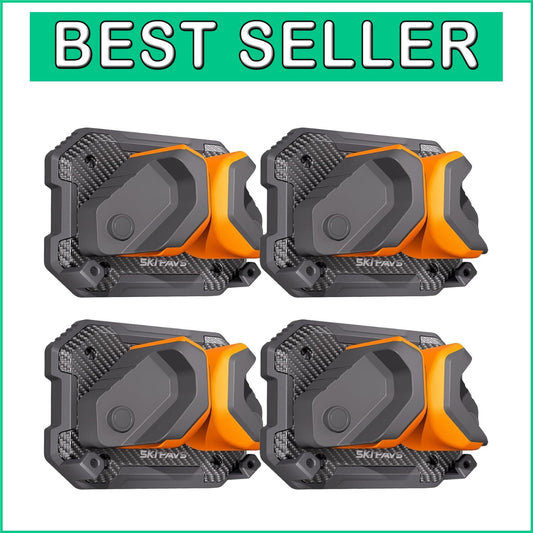 Elegant Vertical Ski Storage Solution - Slip-Resistant, Damage-Free Holders