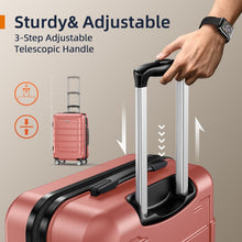 Load image into Gallery viewer, Lightweight Expandable Luggage Set with TSA Lock - Elegant Rose Gold Collection
