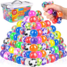 Load image into Gallery viewer, Soft Squishy Fidget Balls - 128 Pack of Anti-Anxiety Stress Relievers for Adults